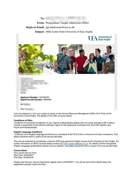 UEA Conditional Offer Letter - Chengxin Niu - 3694095_1.jpg